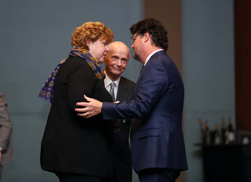 Elizabeth Davis, Secretary Riley and Gary Simrill