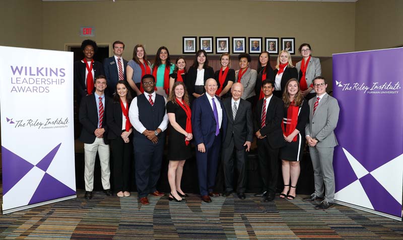 The Riley Institute Advance Team with David Wilkins and Secretary Riley
