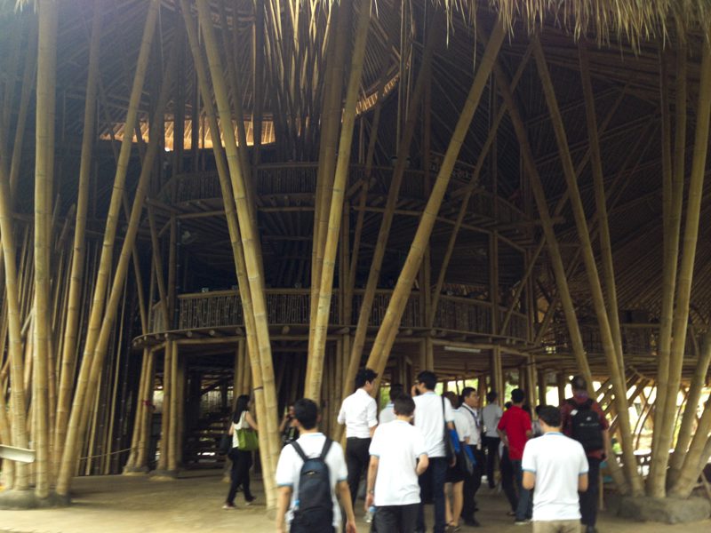The group attended the youth forum at the Green School