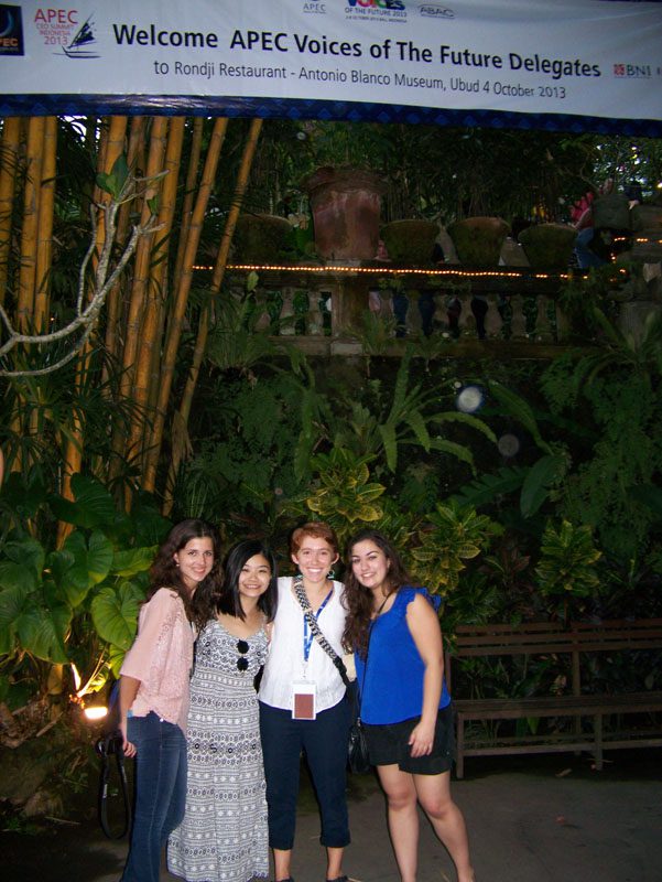 Emily and friends at the Blanco Museum