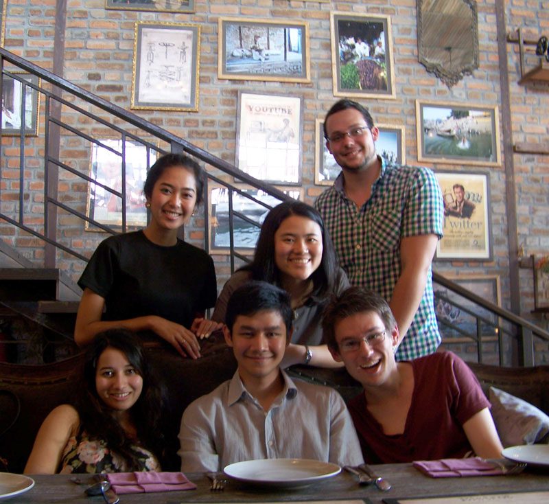 Friends from the Philippines, Indonesia, and Australia