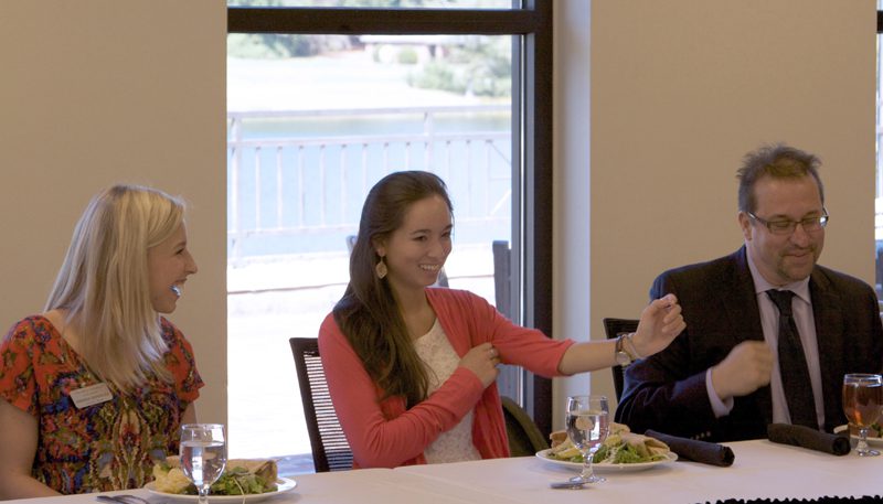 The Advance Team had the opportunity to have lunch with the China's Global Rise symposium speakers