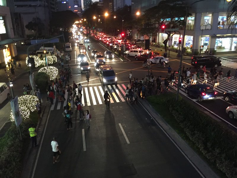 The delegations got to see different parts of Manila as they walked to different venues