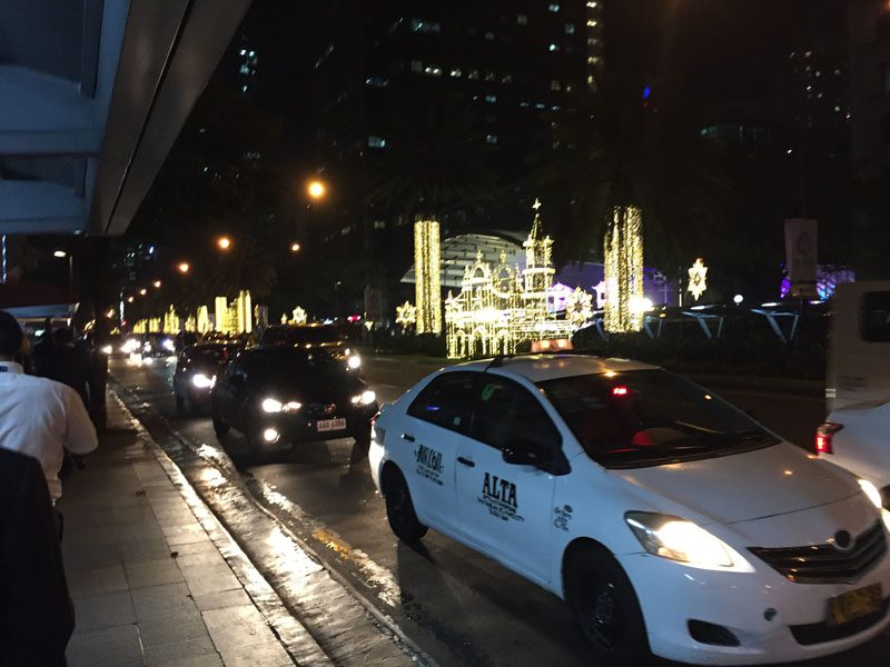The traffic in Manila presented some challenges for travelers, but APEC traffic got their own lane!
