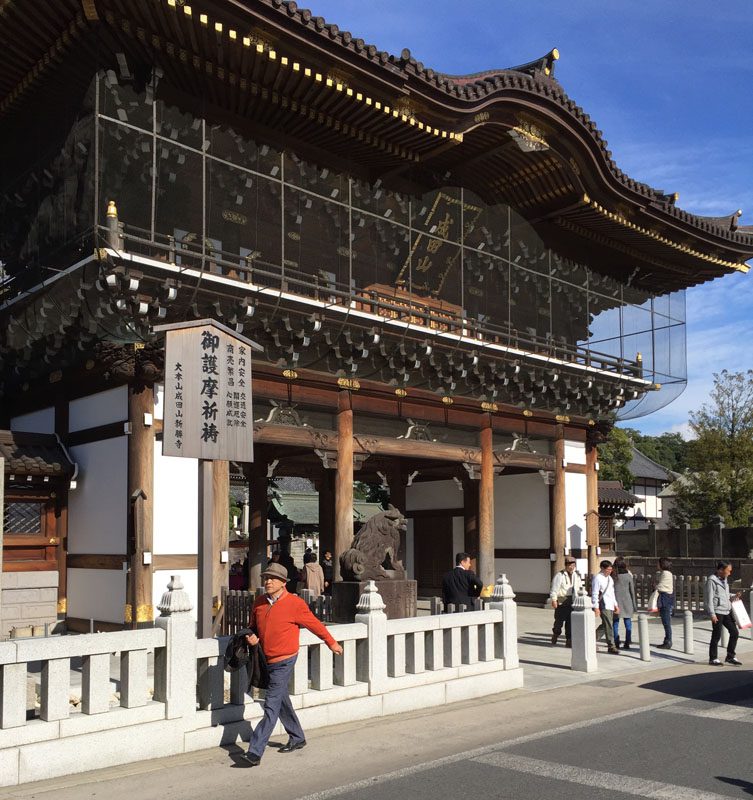 Some of the delegates ventured out in Japan during a layover in Tokyo