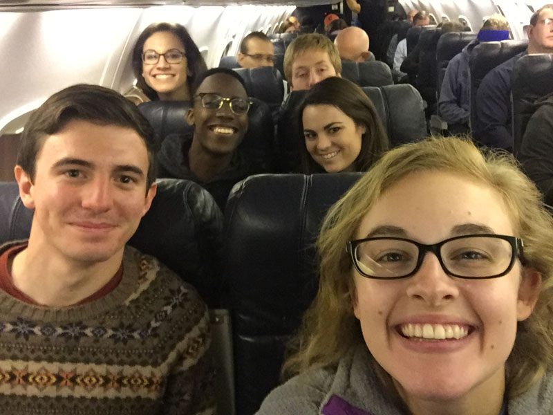The APEC group gets ready for their flight to Manila!