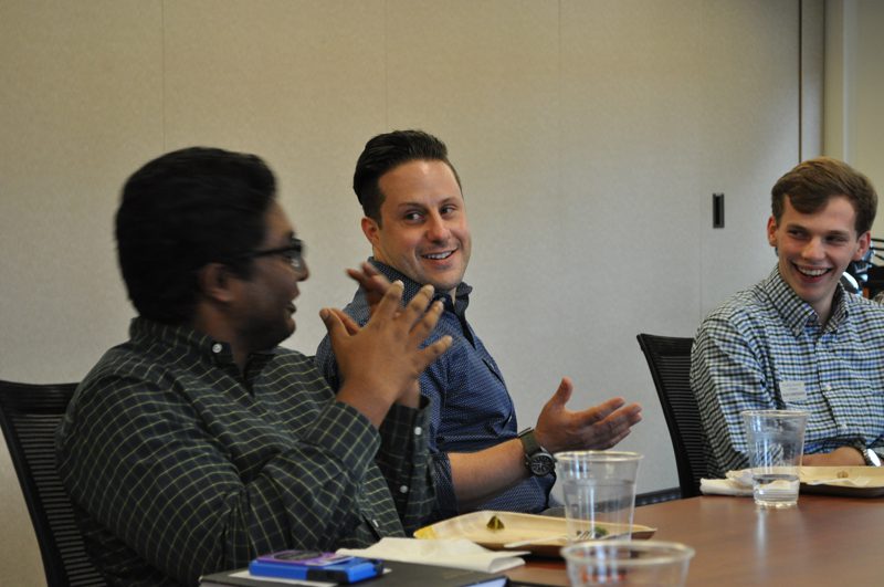 (l-r) Nathan Mathai, Nick Galasso and Noah Zimmermann