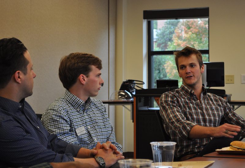 Clark Hickerson sharing his life story with Nick Galasso