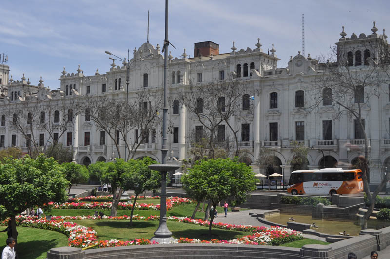 Beautiful architecture - buildings downtown Lima